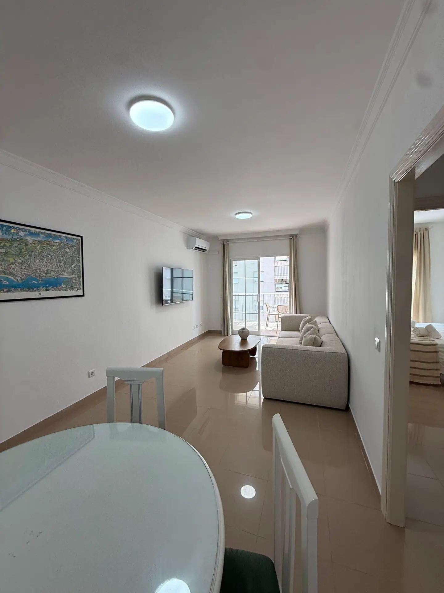 General view of the living-dining room